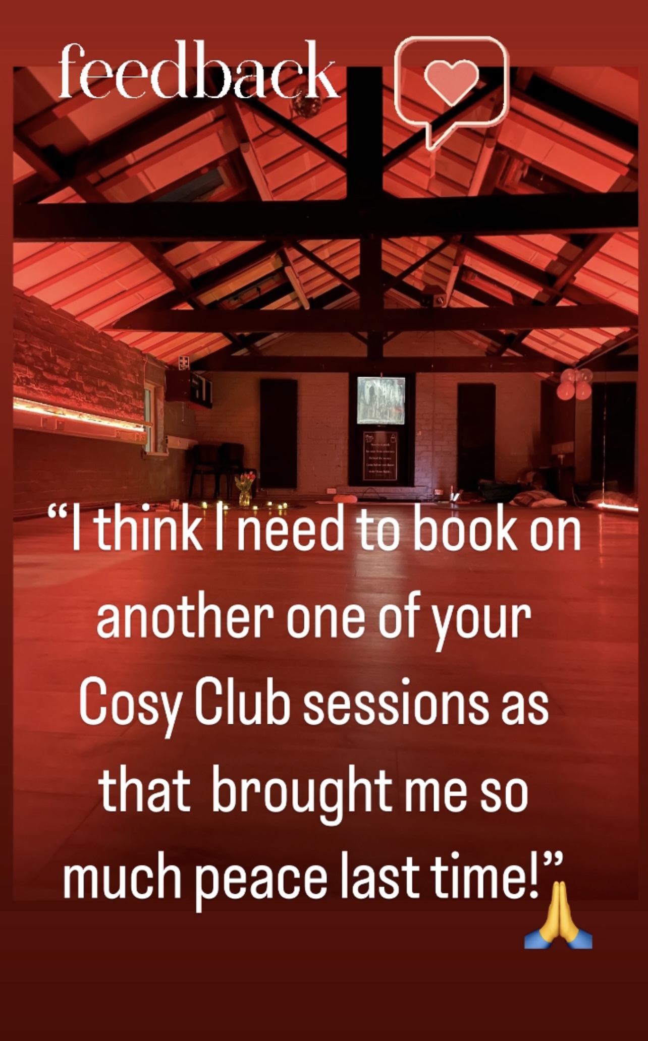 Cosy Club attendee feedback