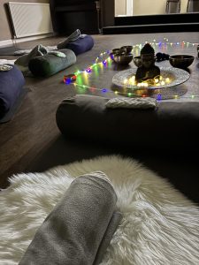 nest and blanket Sound Bath @IamNadineHill