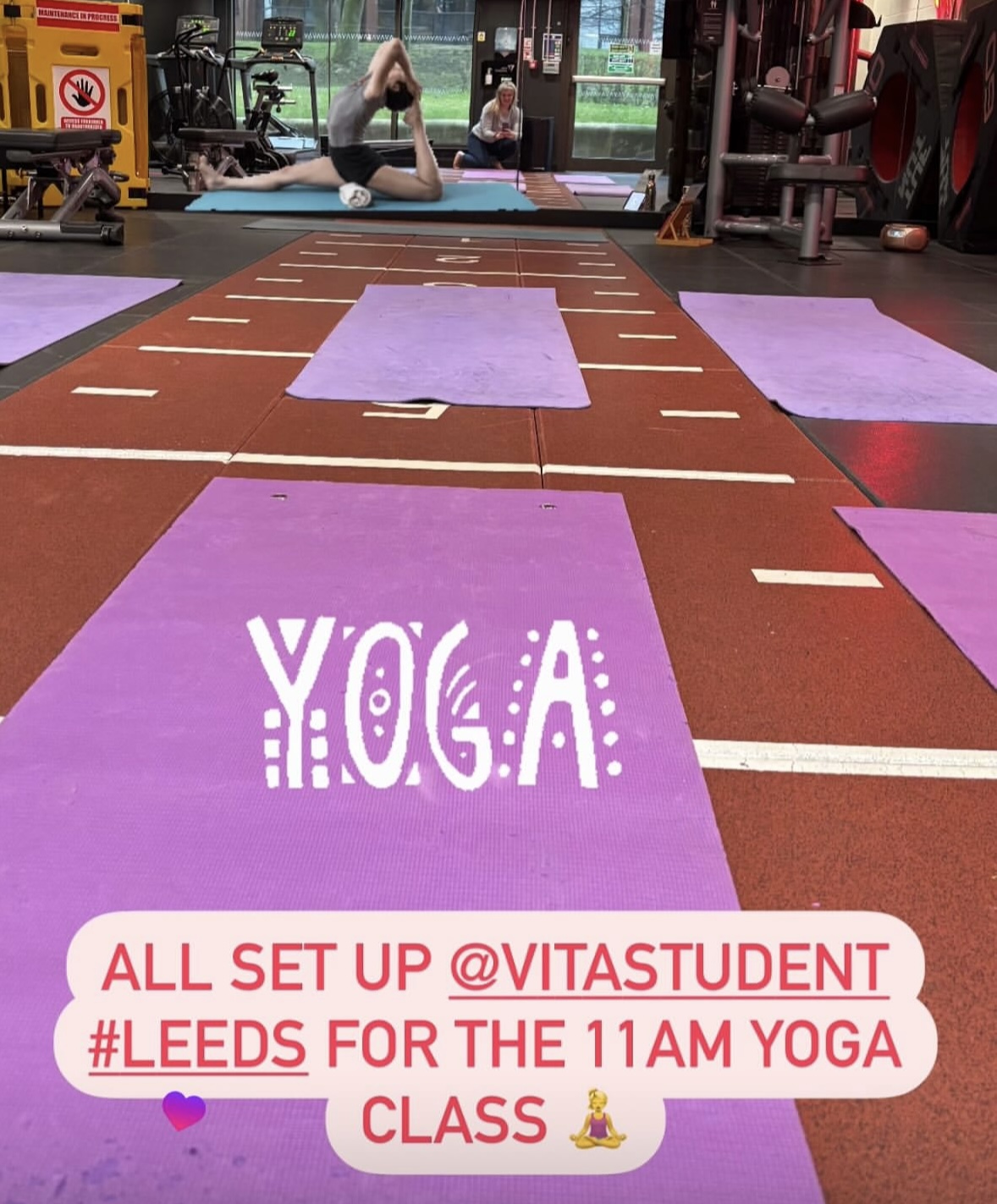 Yoga by Nadine Hill at Student accommodation, Leeds