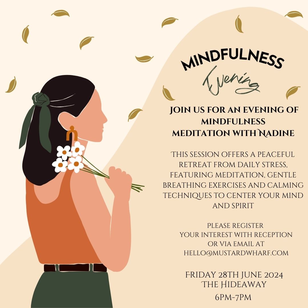 meditation poster, Yoga by Nadine Hill corporate client, Leeds