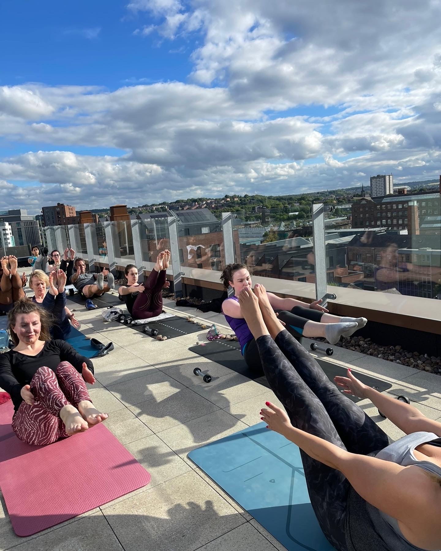 Yoga by Nadine Hill corporate class, Leeds