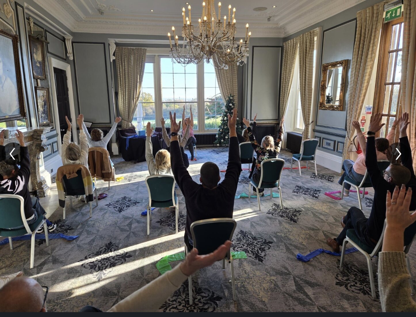 Corporate Chair Yoga Oulton Hall Yoga by Nadine Hill